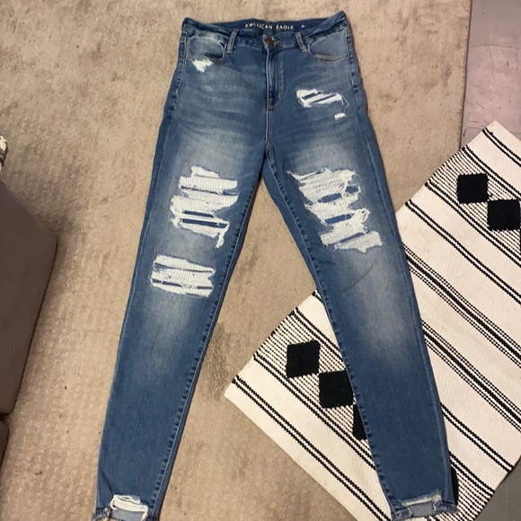 American Eagle Outfitters Denim - Distressed American Eagle Next Level Stretch Curvy